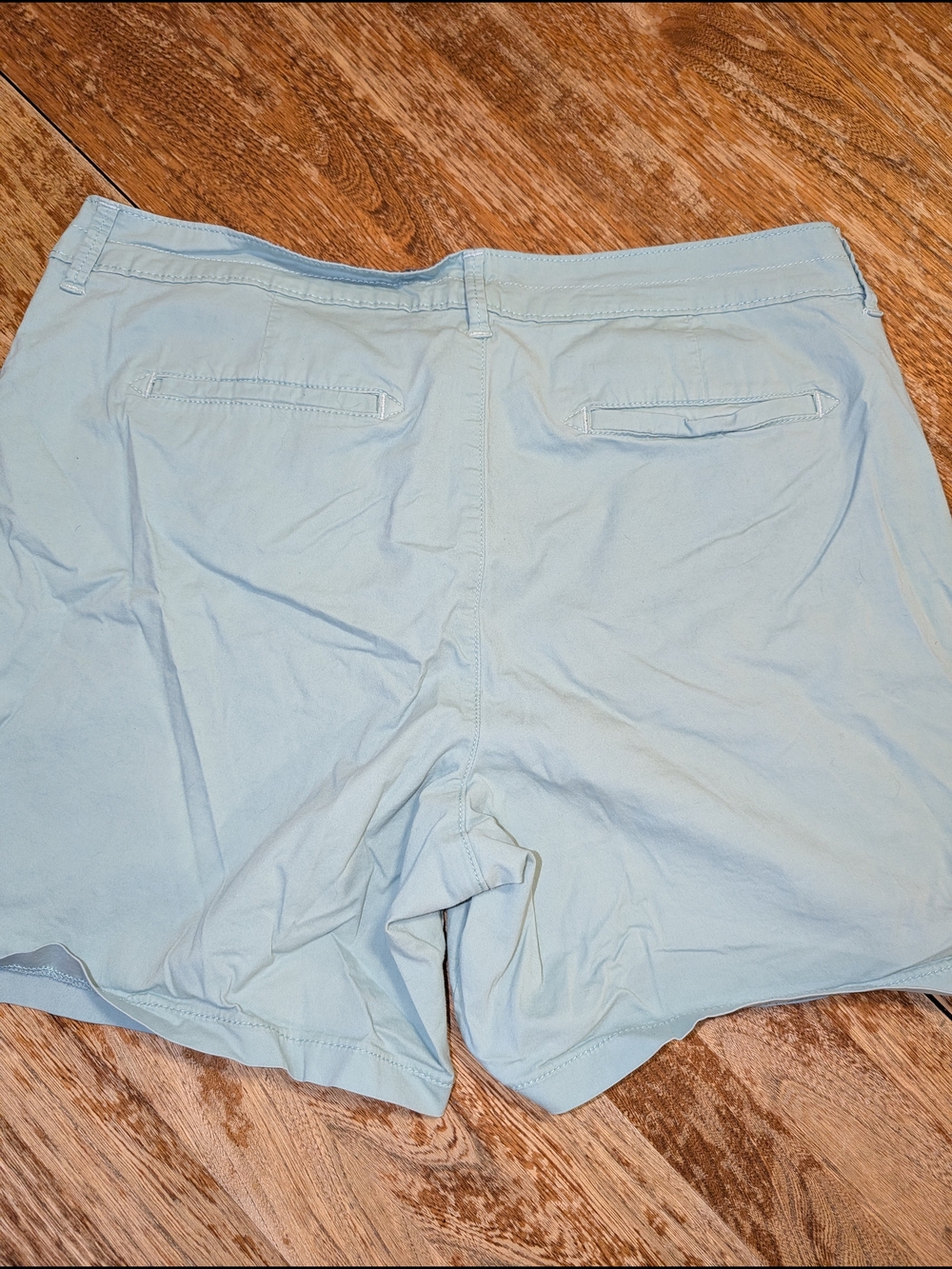 Lee Women's Pastel Teal Bermuda Shorts - Picture 2 of 4